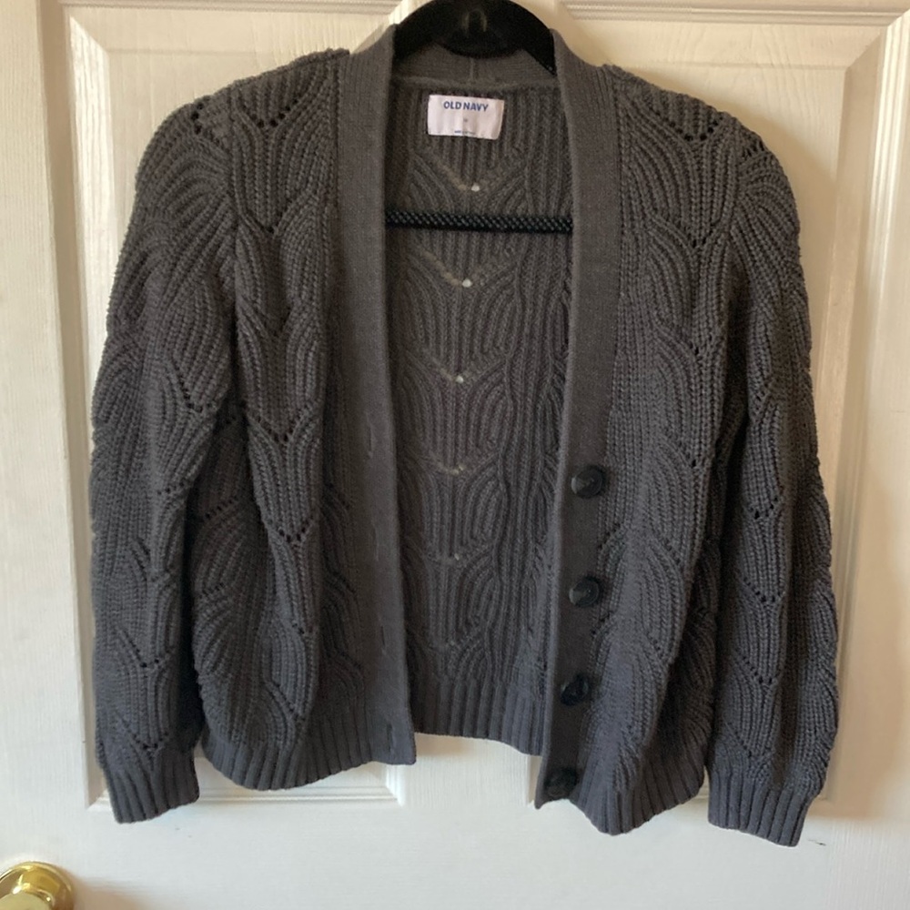 Old Navy size XS grey button up sweater